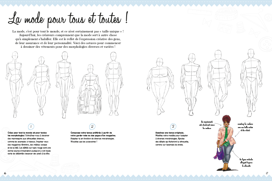 Cahier pour dessin des robes de mode: carnet de croquis - livre de dessins  avec modèles silhouettes de mannequins pour créer DES vêtements de mode 