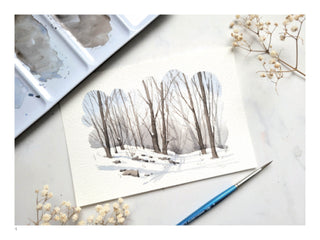 100 vues du monde à l'aquarelle expliquées en 5 étapes