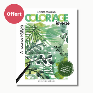 Offert-coloriage inversé ambiance nature