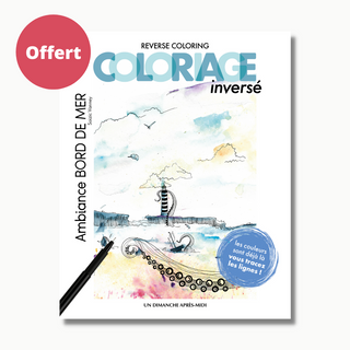 Offert-coloriage inversé ambiance bord de mer