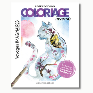 Voyages imaginaires coloriage inversé