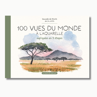100 vues du monde à l'aquarelle expliquées en 5 étapes