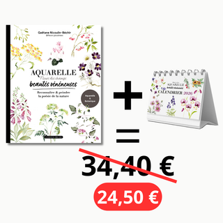 Aquarelle beautés vénéneuse + calendrier 2026 exclusif offert