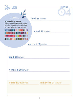 agenda aquarelle 2027 une année fleurie à l'aquarelle