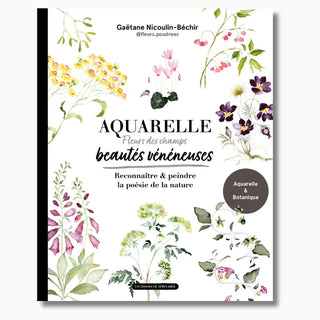 Aquarelle beautés vénéneuses - Beaux-arts - Fleurs.poudrees