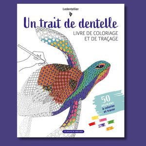 Coloriage et traçage un trait de dentelle - Beaux-Art